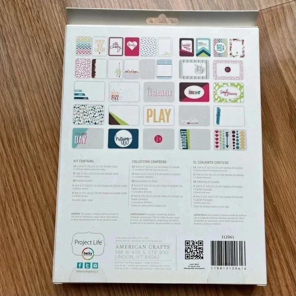 Becky Higgins Card Making Kit NEW Craft Bright Overlays Project Life - Picture 3 of 5